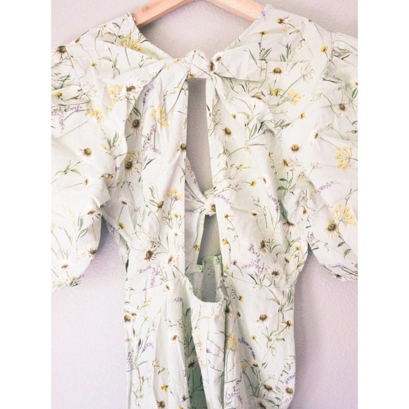 H&M Linen Blend WildflowerCollection Short Dress - Picture 6 of 8